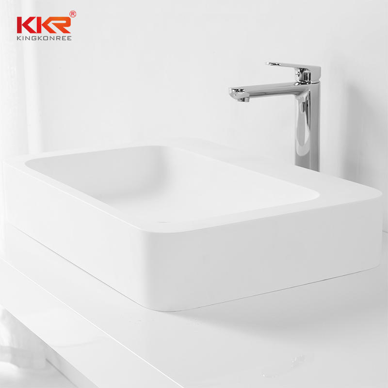 High-end Acrylic Solid Surfce Above Counter Basin KKR-1324