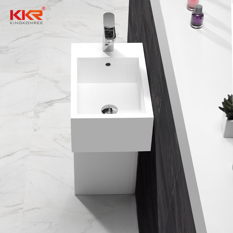 Unique Design Acrylic Solid Surface Bathroom Sanitary Freestanding Basin KKR-1583