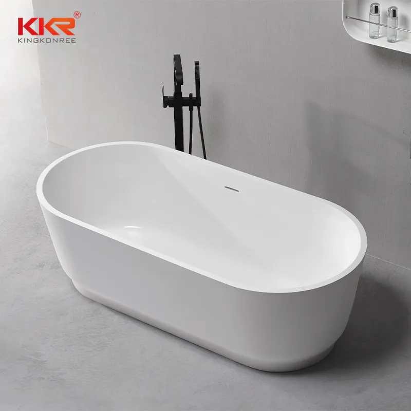 Freestyle Solid Surface Acrylic Resin Stone Freestanding Bath Tub KKR-B079