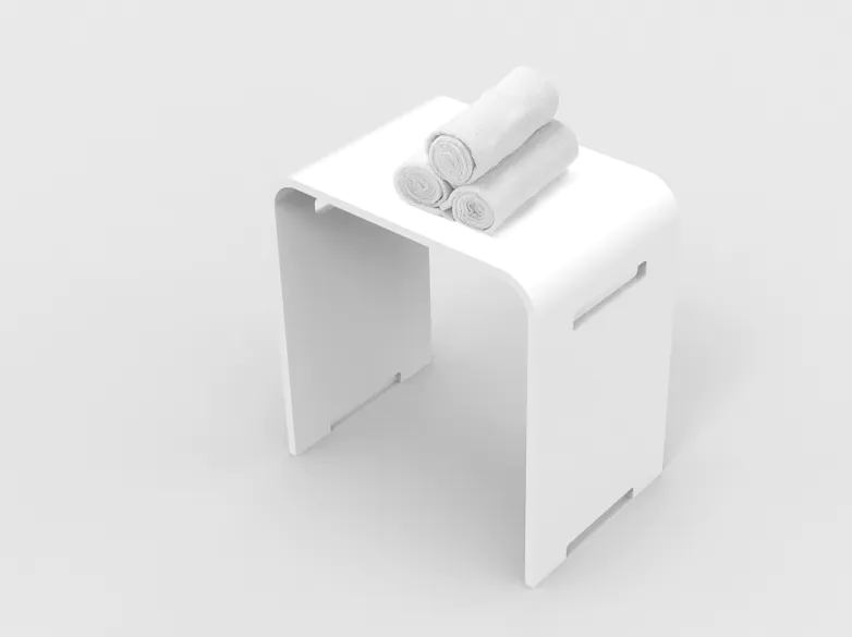 soild white shower stool manufacturer for home