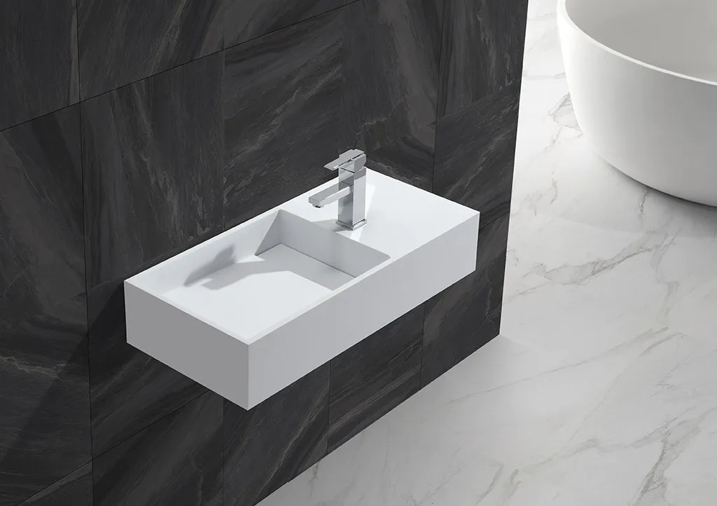sturdy wall hung basin sink for bathroom