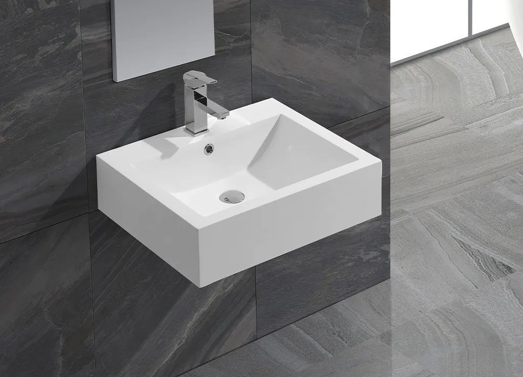 mounted concrete wall mount sink design for hotel