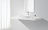 best material solid surface basin highly-rated for family