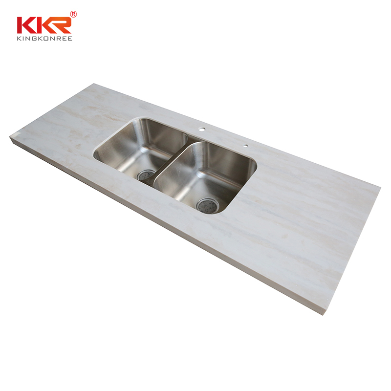 KingKonree solid oak bathroom worktop personalized for hotel