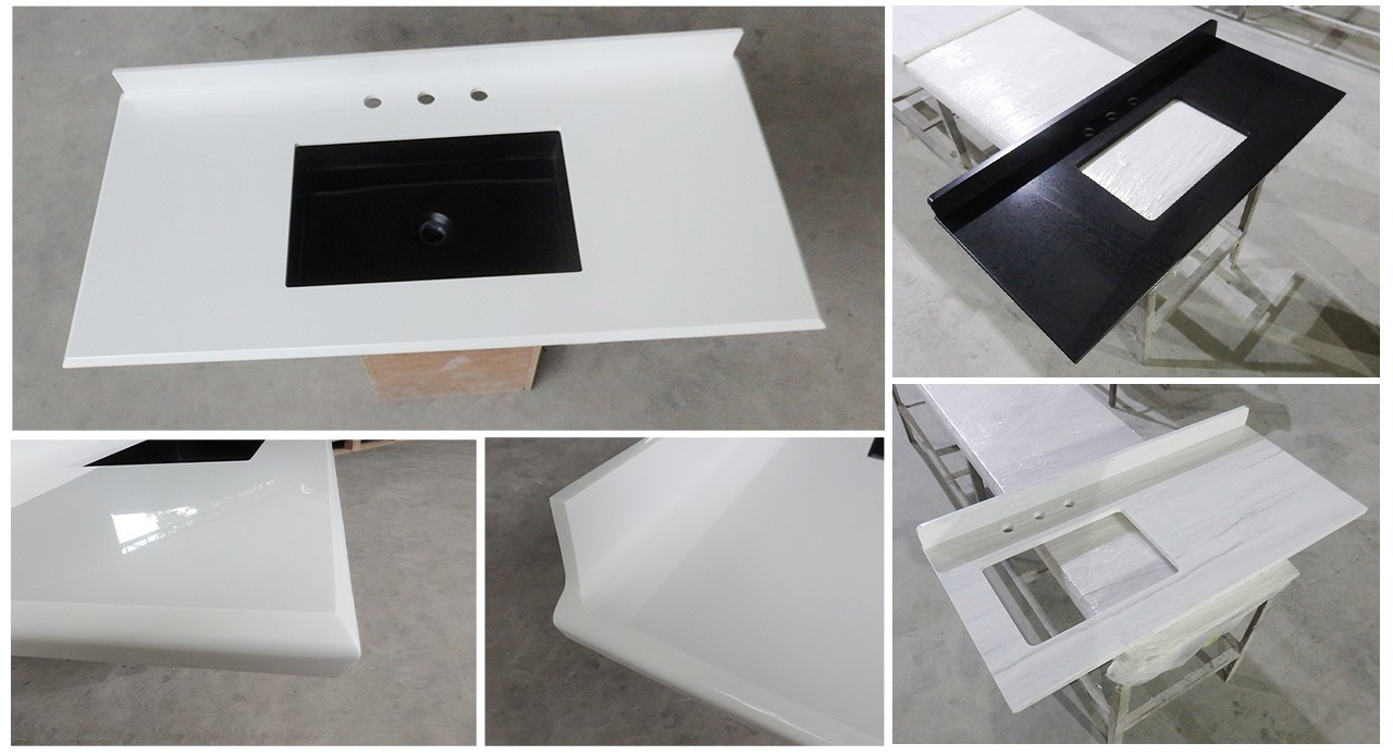 artificial acrylic countertops under-mount for motel