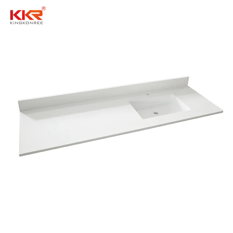 KingKonree white bathroom countertops customized for bathroom