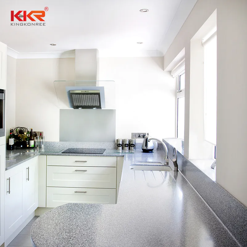 Acrylic solid surface kitchen top KKR kitchen countertops solid surface worktop