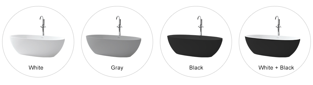 KingKonree resin stone bathtub free design for bathroom-7