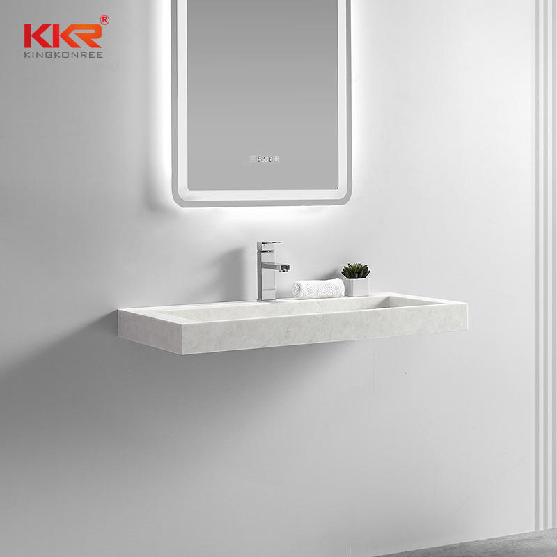 Hot Sales Europe Design Small Slope Solid Surface Wall Hung Basin