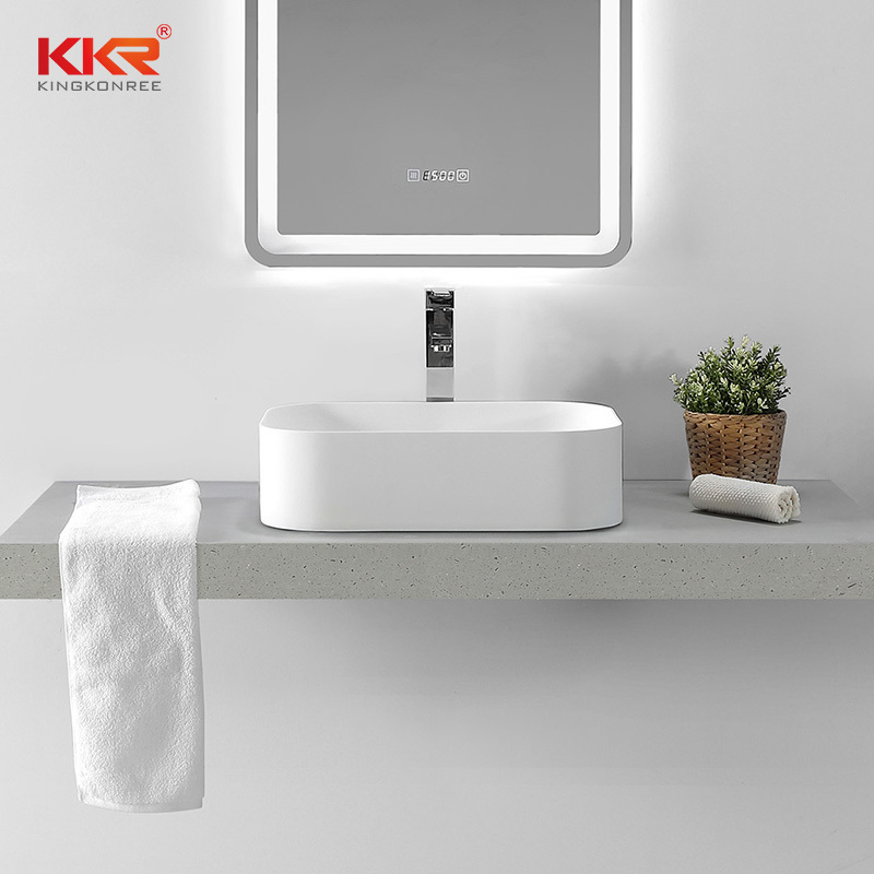 Newest Design Artificial Stone Solid Surface Above Counter Basin  KKR-1152