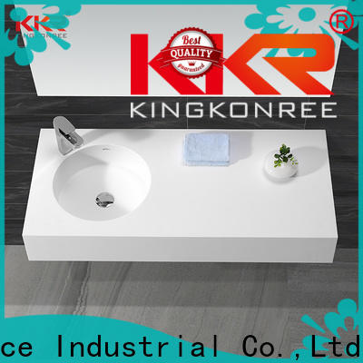 concrete small wall hung basin manufacturer for hotel