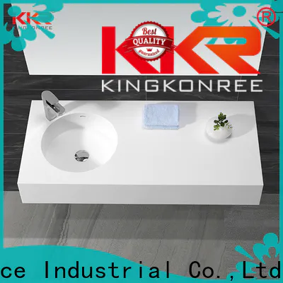 concrete small wall hung basin manufacturer for hotel
