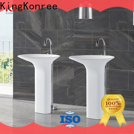 KingKonree pan shape floor standing basin customized for bathroom