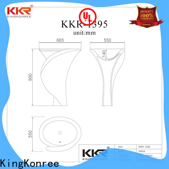 KingKonree stand alone bathroom sink manufacturer for bathroom