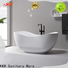KingKonree white freestanding soaking bathtub OEM for shower room