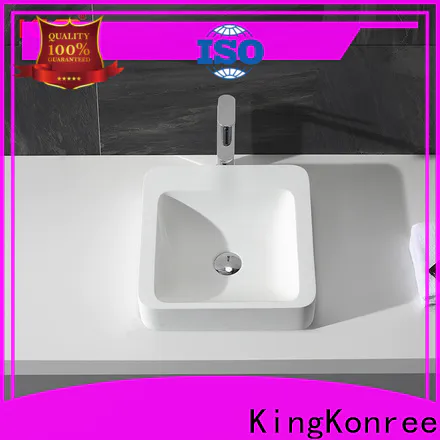 KingKonree excellent top mount bathroom sink design for restaurant