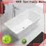 bulk production stone resin bathtub kkrb086 free design for hotel