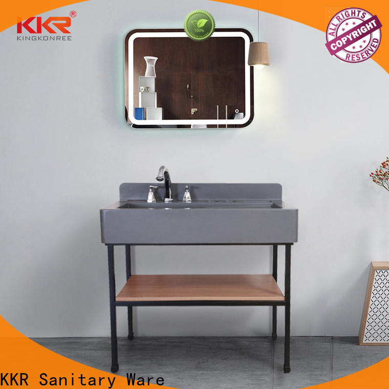 KingKonree integrated custom vanity tops latest design for motel