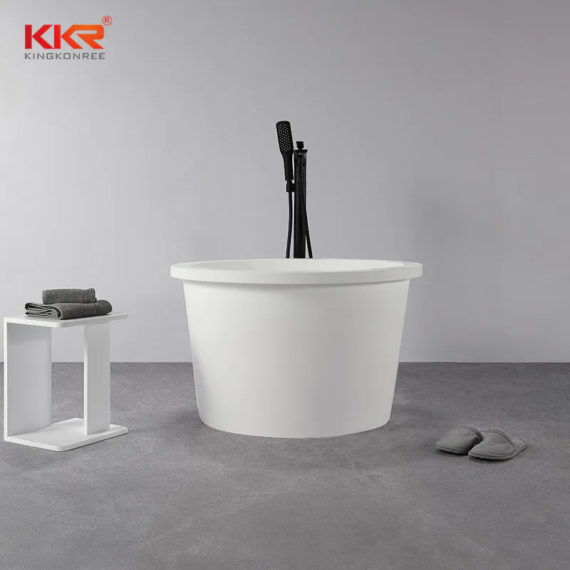 Modern Sanitary Circular Mini Bathtub Freestanding