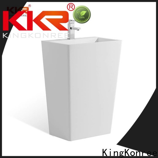 acrylic floor standing basin supplier for home