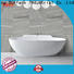 KingKonree overflow solid surface freestanding tub free design for bathroom