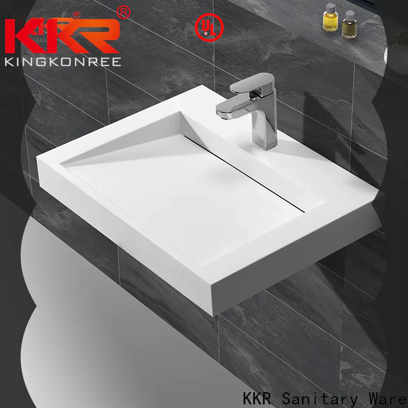 KingKonree bathware small wall hung basin manufacturer for hotel