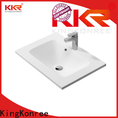 KingKonree slope wash basin with cabinet online supplier for motel