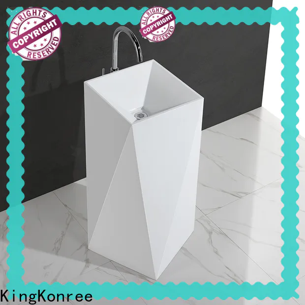 artificial free standing wash basin manufacturer for hotel