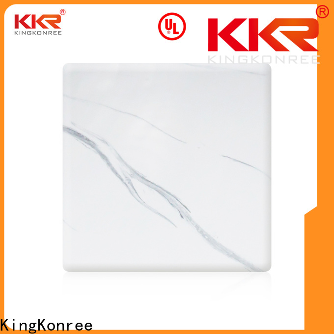 KingKonree solid surface sheets from China for indoors