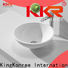 KingKonree marble small countertop basin at discount for restaurant
