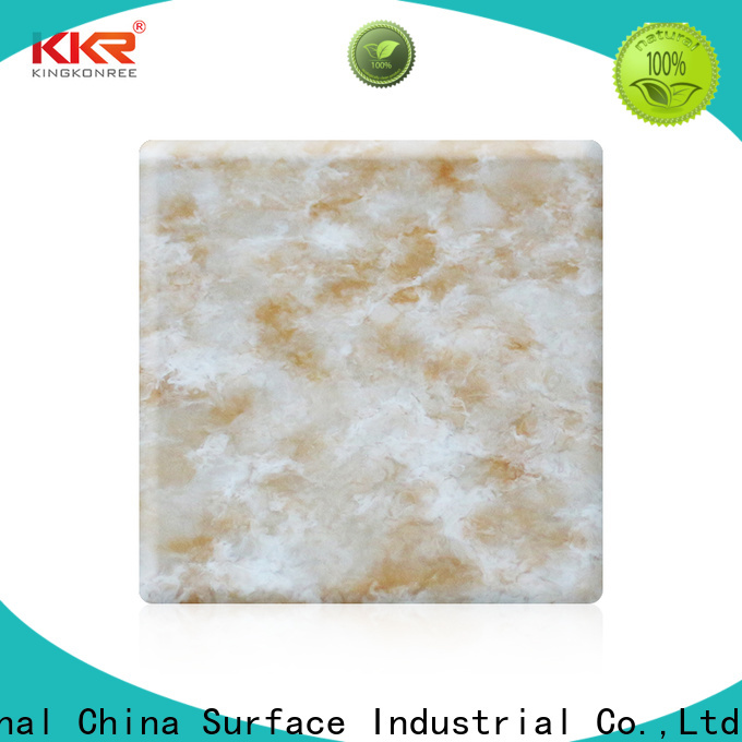 KingKonree quality solid surface sheets for sale from China for hotel