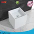 KingKonree rectangle stand alone bathroom sink manufacturer for motel
