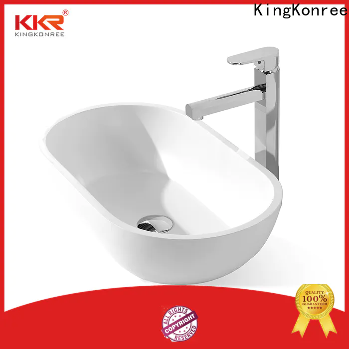 KingKonree sanitary ware above counter sink bowl supplier for hotel