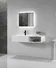 KingKonree white wall hung cloakroom basin sink for bathroom