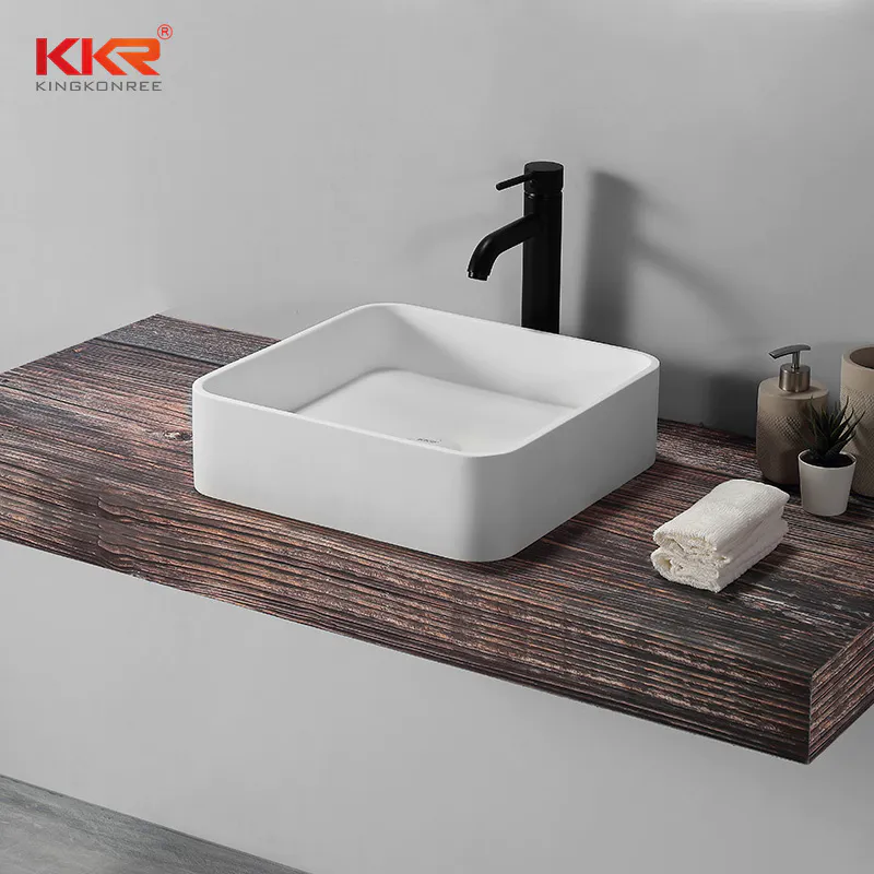 Newly White Handmade Countertop Sinks Bathroom Sanitary Ware Above Counter Basin