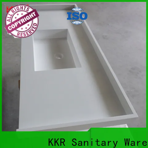 white solid surface bathroom countertops sink for motel