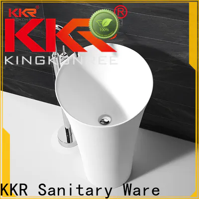 KingKonree gel stand alone bathroom sink supplier for motel