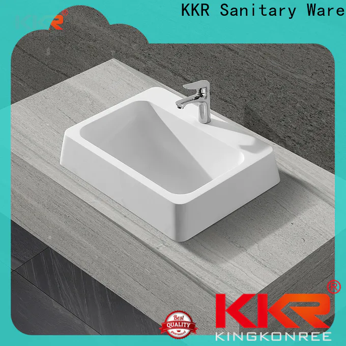 KingKonree durable small countertop basin at discount for restaurant