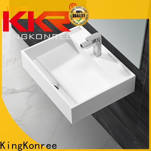 KingKonree unique small wall hung basin supplier for bathroom