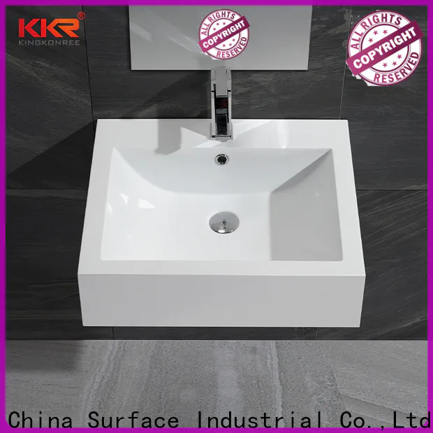 KingKonree free design solid surface sink for wholesale