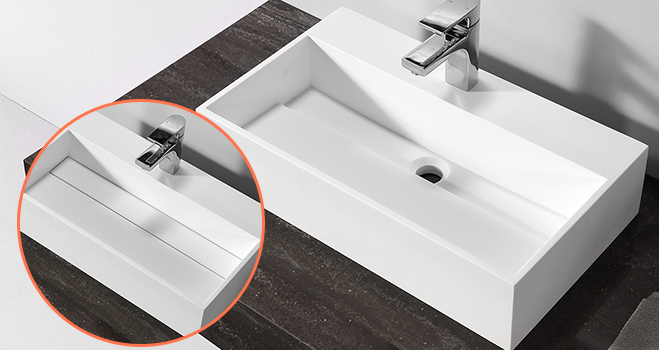 approved top mount bathroom sink customized for room-5