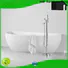 KingKonree white acrylic freestanding tub at discount for shower room