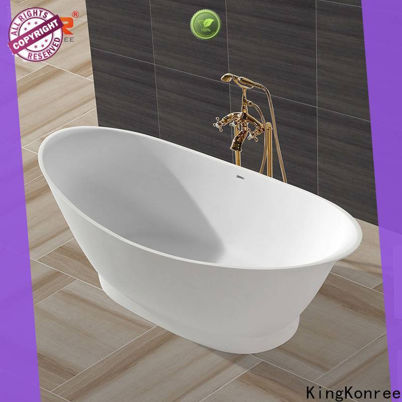 KingKonree resin stone bathtub custom for shower room