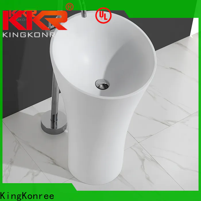 marble freestanding bathroom basin factory price for home