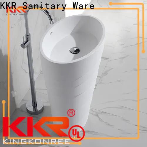 KingKonree solid floor standing basin customized for bathroom