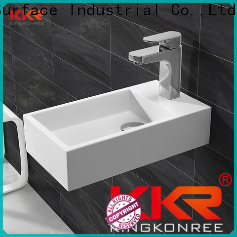 artificial wall hung bathroom basins customized for home