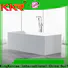 KingKonree matt round freestanding bathtub at discount for shower room