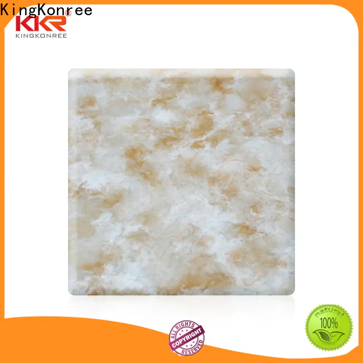 KingKonree popular solid surface sheets customized for indoors