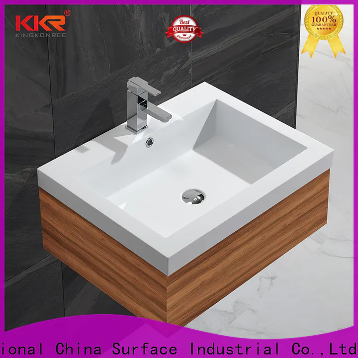 KingKonree quality small wash basin with cabinet sinks for bathroom