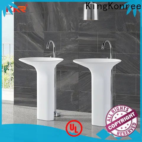 gel freestanding bathroom basin customized for motel